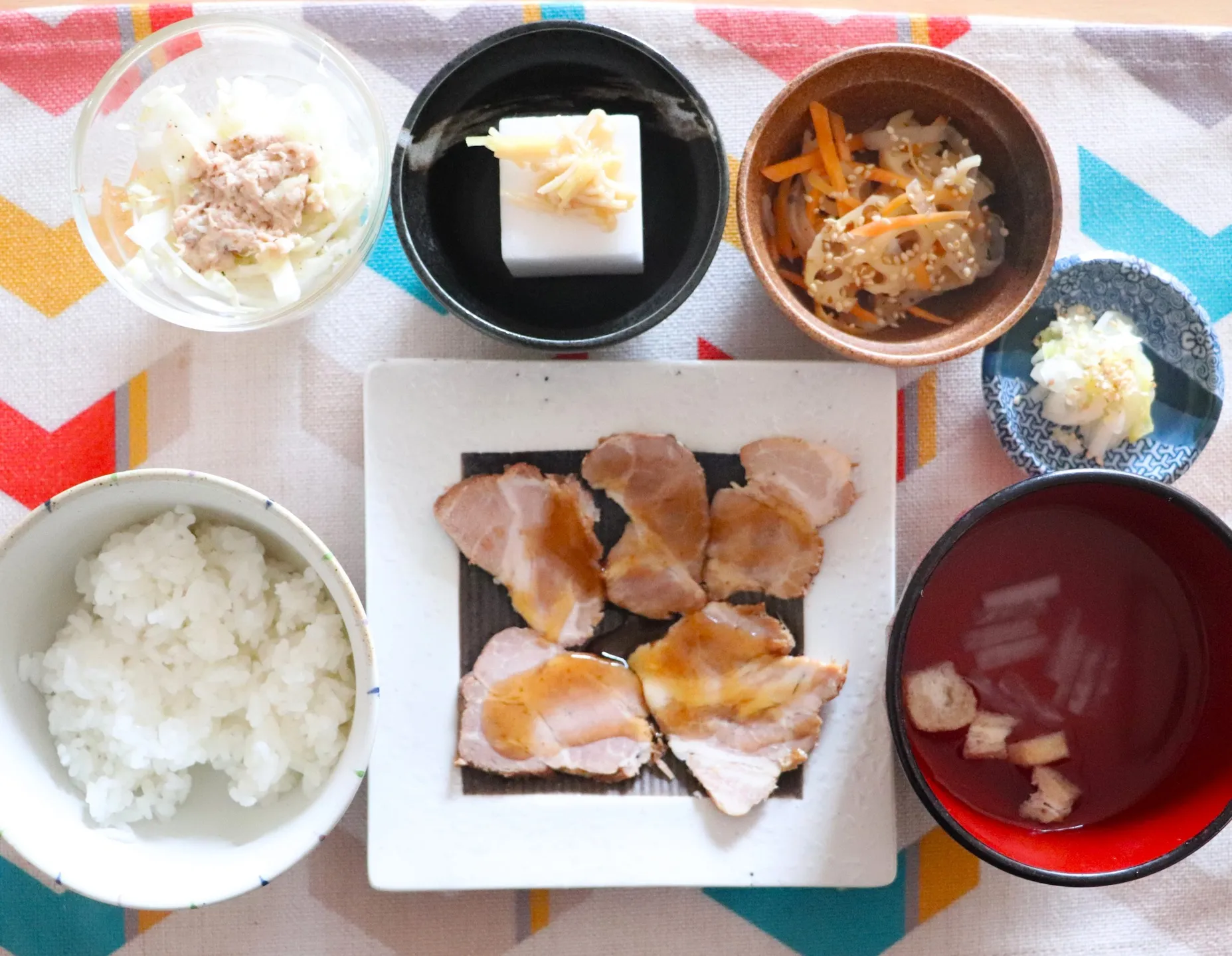 本日のランチは自家製焼豚!