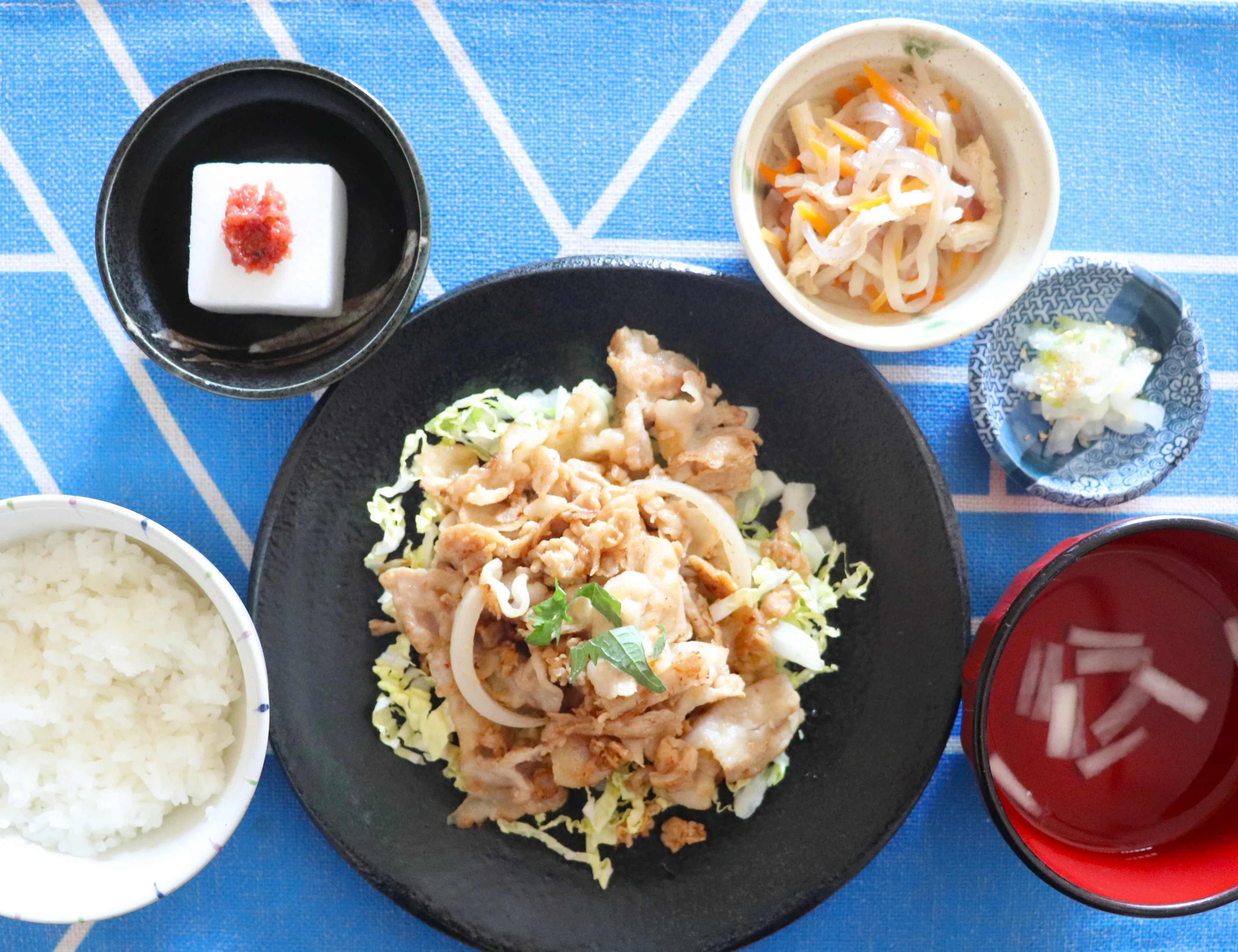 本日のランチは、豚の生姜焼き!